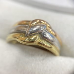 K18 Pt900 コンビ リング 18金 750 プラチナ900